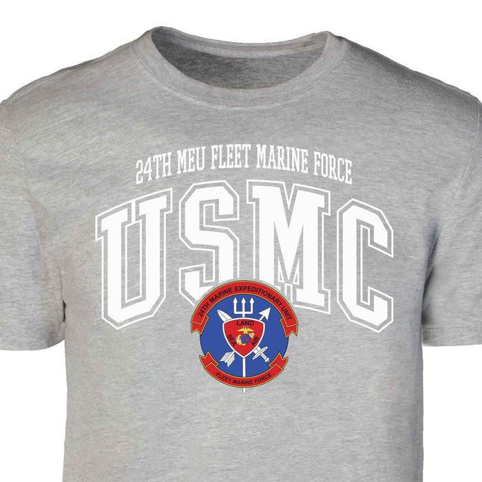 24th MEU Fleet Marine Force Arched Patch Graphic T-shirt - SGT GRIT