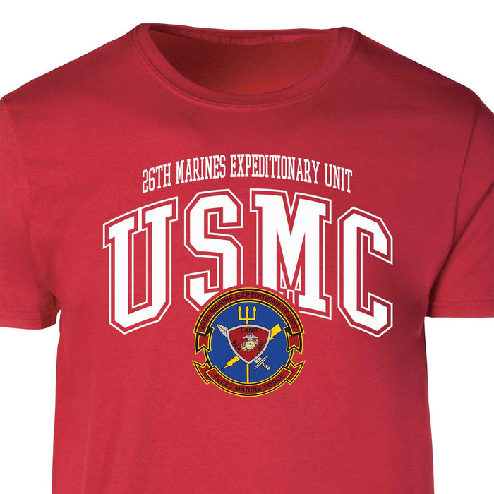 26th Marines Expeditionary Arched Patch Graphic T-shirt - SGT GRIT