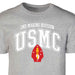 2nd Marine Division Arched Patch Graphic T-shirt - SGT GRIT