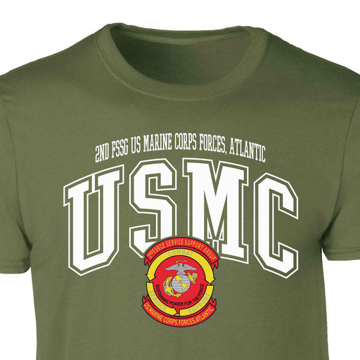 2nd FSSG US Marine Corps Arched Patch Graphic T-shirt - SGT GRIT