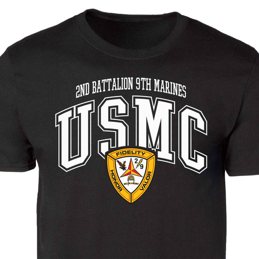 2nd Battalion 9th Marines Arched Patch Graphic T-shirt - SGT GRIT