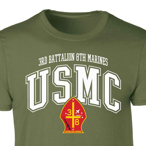 3rd Battalion 8th Marines Arched Patch Graphic T-shirt - SGT GRIT