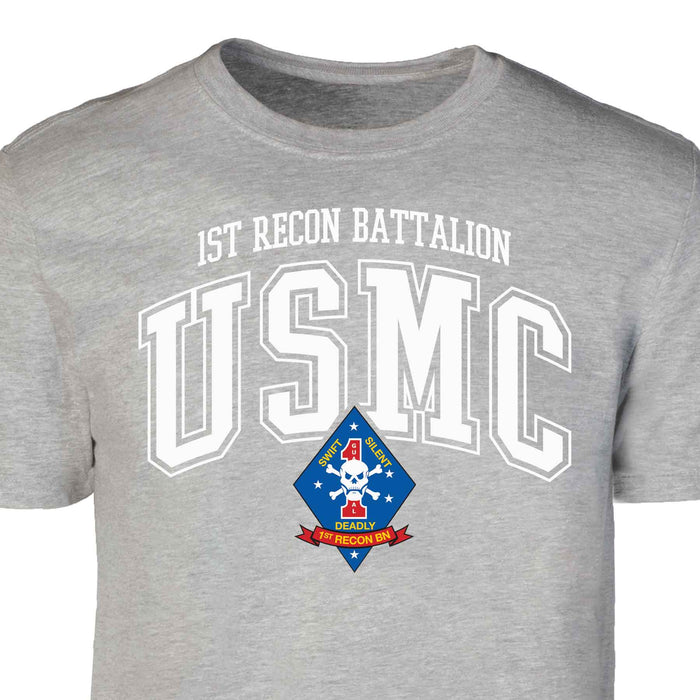 1st Recon Battalion Arched Patch Graphic T-shirt - SGT GRIT