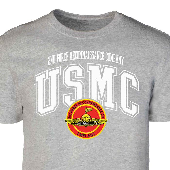 2nd Force Reconnaissance Co Arched Patch Graphic T-shirt - SGT GRIT