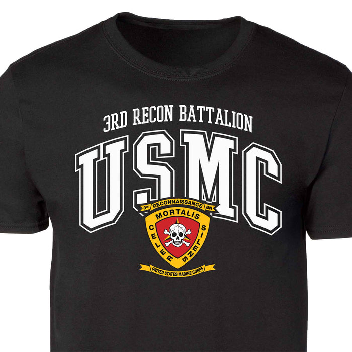3rd Recon Battalion Arched Patch Graphic T-shirt - SGT GRIT
