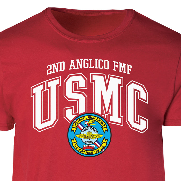 2D Anglico FMF Arched Patch Graphic T-shirt - SGT GRIT