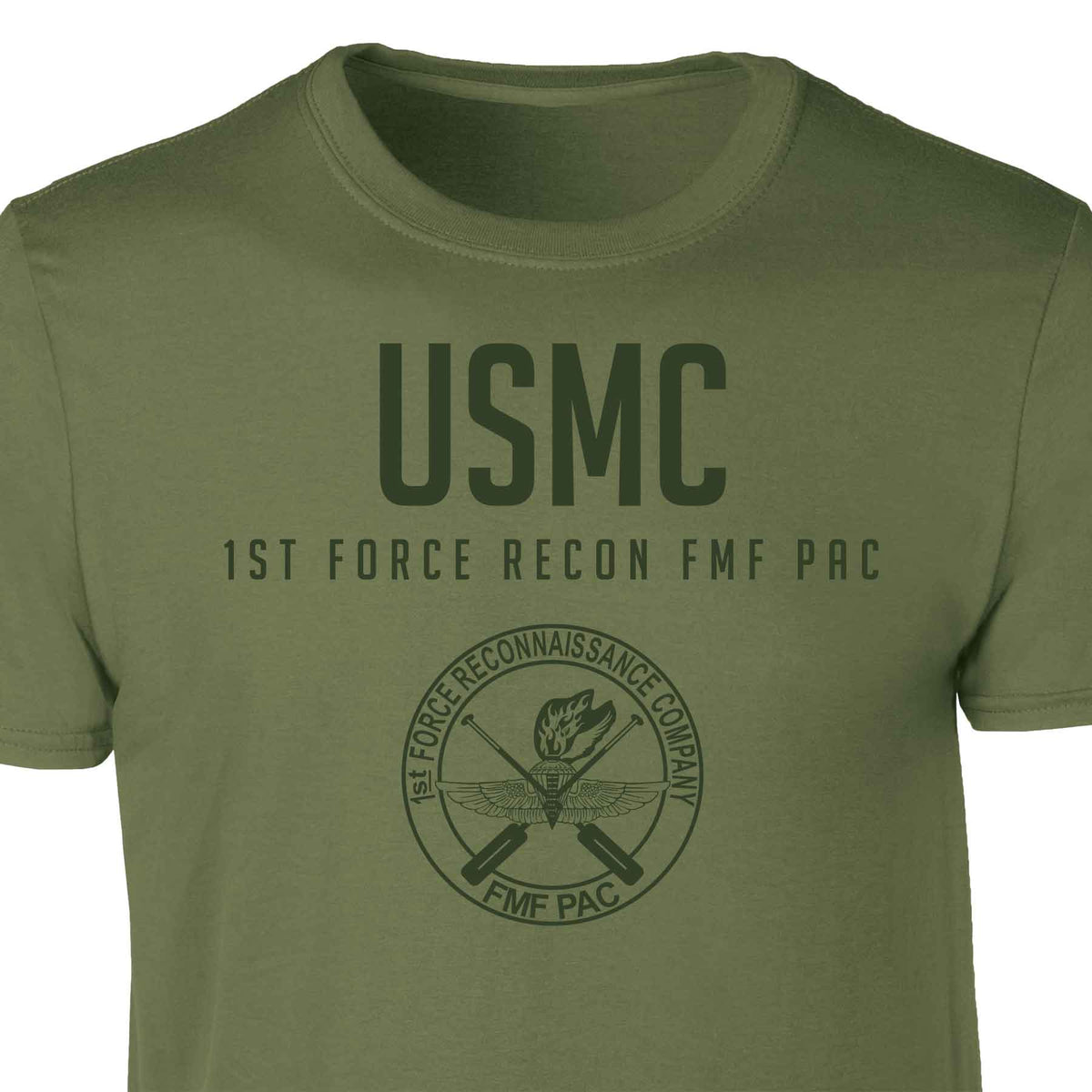 First Force 1st Force Recon FMF PAC Tonal Patch Graphic T-shirt – SGT GRIT