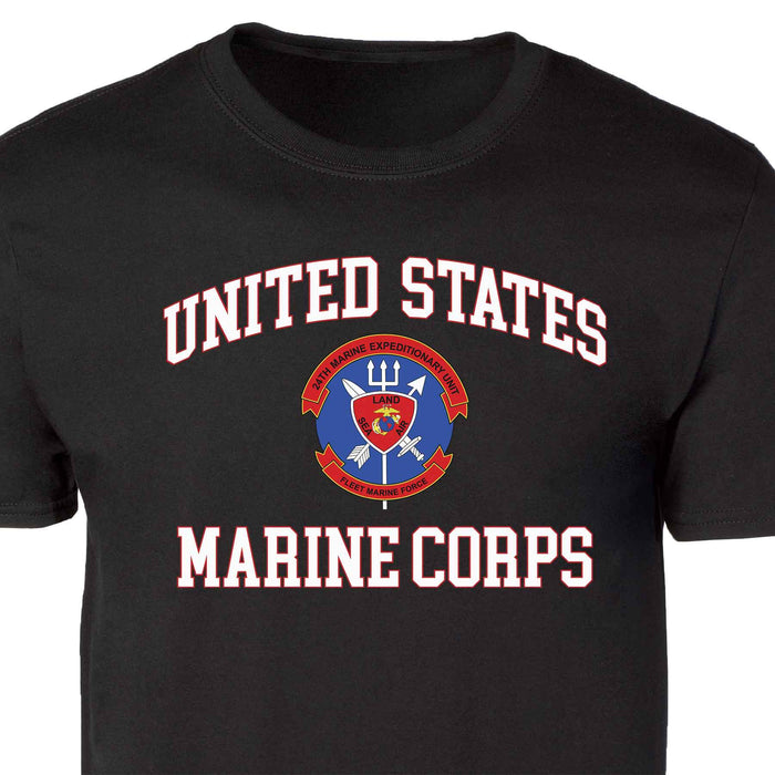 24th MEU Fleet Marine Force USMC Patch Graphic T-shirt - SGT GRIT