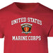 1st Battalion 3rd Marines USMC  Patch Graphic T-shirt - SGT GRIT