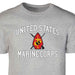 1st Battalion 8th Marines USMC  Patch Graphic T-shirt - SGT GRIT