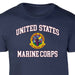 1st Battalion 9th Marines USMC  Patch Graphic T-shirt - SGT GRIT