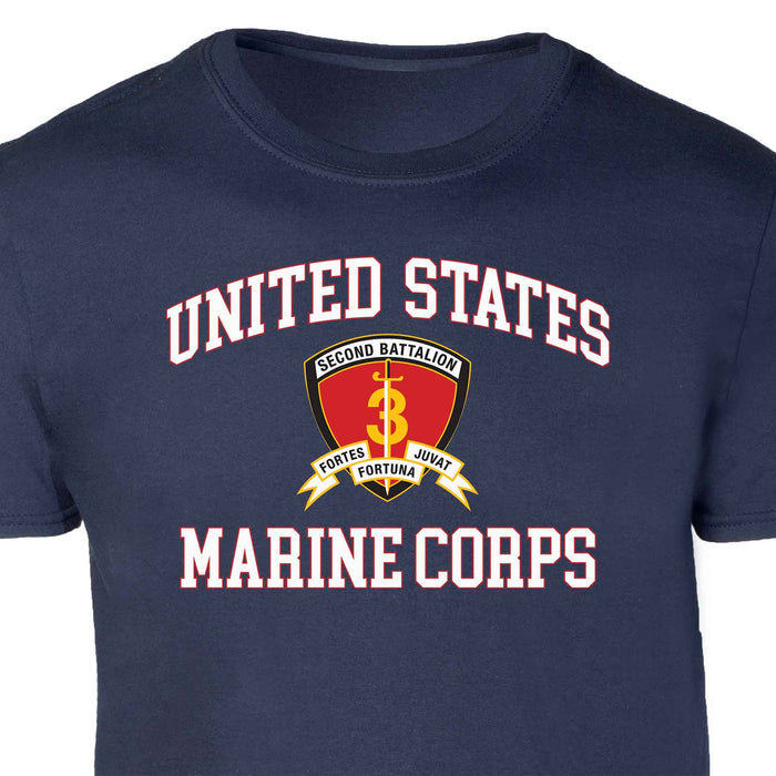 2nd Battalion 3rd Marines USMC Patch Graphic T-shirt - SGT GRIT
