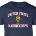 2nd Battalion 5th Marines USMC Patch Graphic T-shirt - SGT GRIT