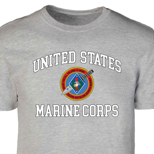 2nd Battalion 7th Marines USMC Patch Graphic T-shirt - SGT GRIT