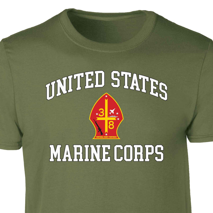3rd Battalion 8th Marines USMC Patch Graphic T-shirt - SGT GRIT