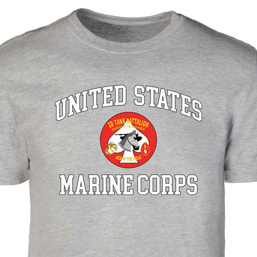 2nd Tank Battalion USMC  Patch Graphic T-shirt - SGT GRIT