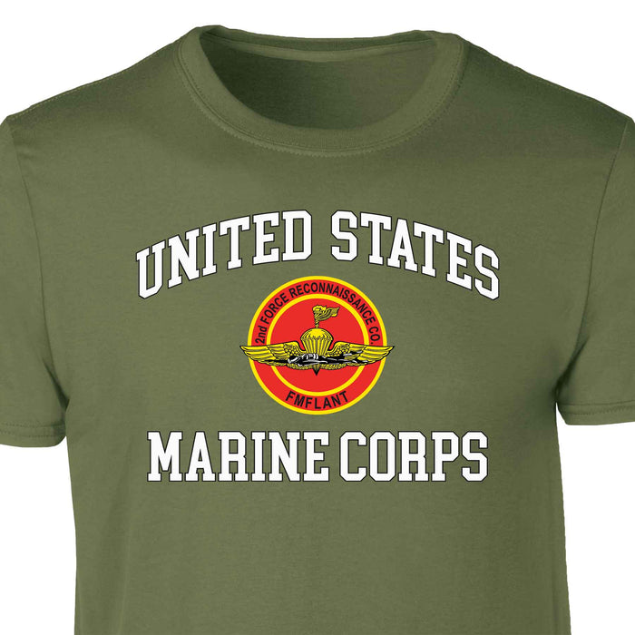 2nd Force Reconnaissance Co USMC Patch Graphic T-shirt - SGT GRIT