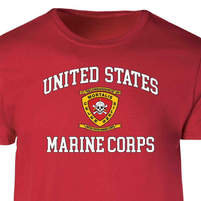 3rd Recon Battalion USMC Patch Graphic T-shirt - SGT GRIT