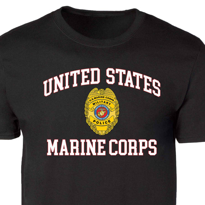 Military Police Badge USMC Patch Graphic T-shirt - SGT GRIT