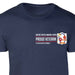 1st Battalion 6th Marines Proud Veteran Patch Graphic T-shirt - SGT GRIT