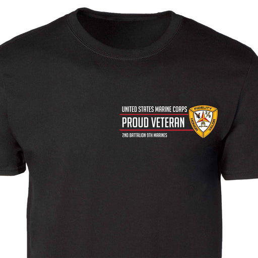 2nd Battalion 9th Marines Proud Veteran Patch Graphic T-shirt - SGT GRIT