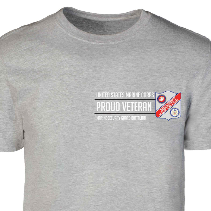 Marine Security Guard Proud Veteran Patch Graphic T-shirt - SGT GRIT