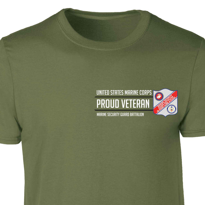 Marine Security Guard Proud Veteran Patch Graphic T-shirt - SGT GRIT