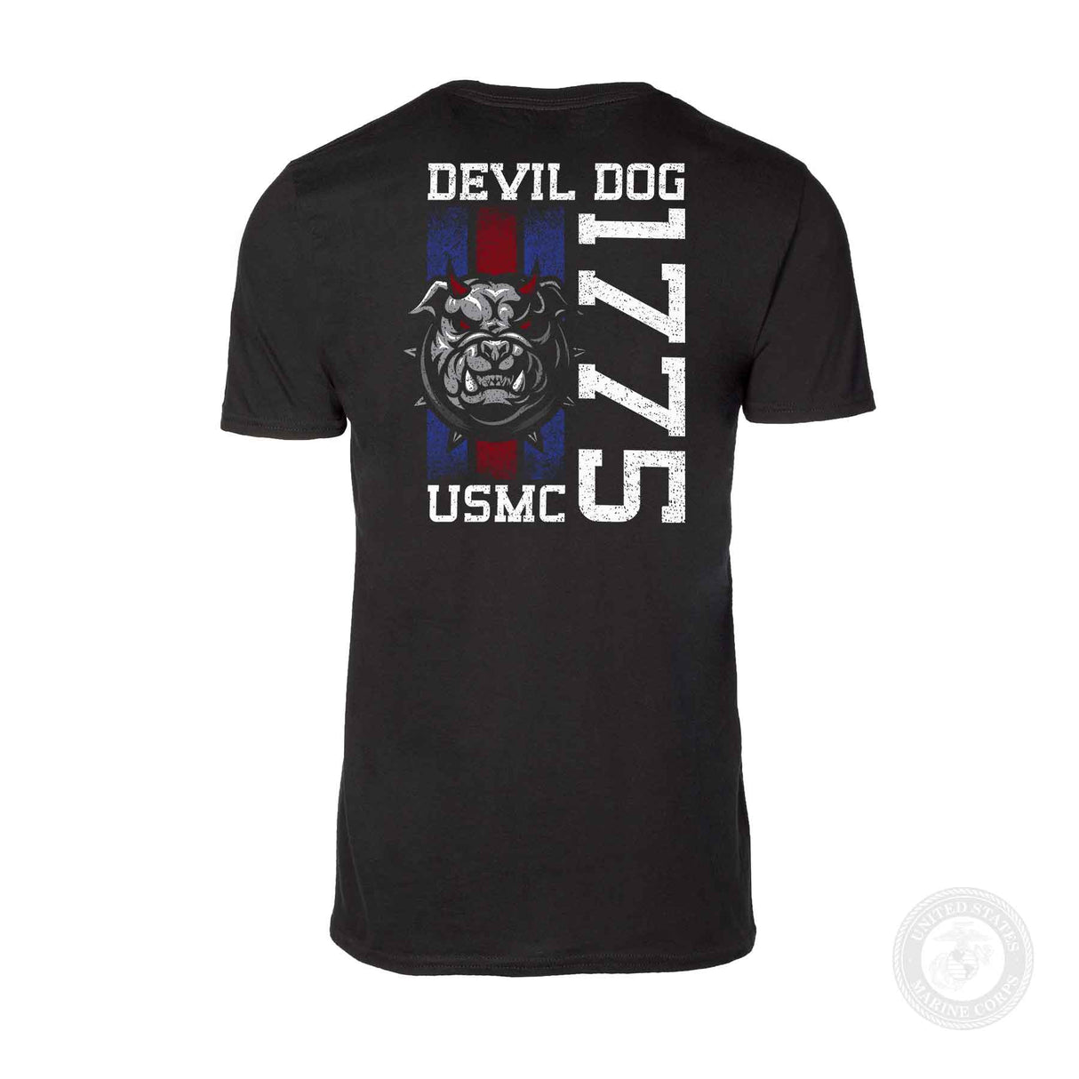USMC Blood Stripe Devil Dog T-Shirt - SGT GRIT