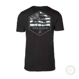 USMC Bootcamp Hexagon Back Design T-Shirt – Black - SGT GRIT