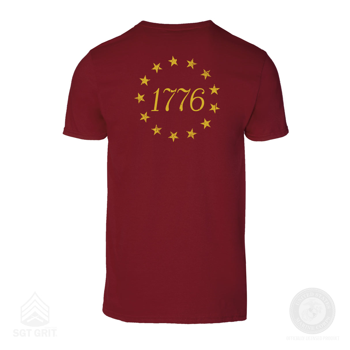 1776 Betsy Ross Flag T-Shirt - Back Design - SGT GRIT