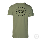 1776 Betsy Ross Flag T-Shirt - Back Design