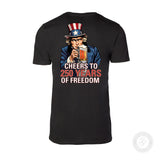 Cheers to 250 Years of Freedom T-Shirt - Back Design - SGT GRIT