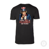 I Want You to Celebrate 250 Years T-Shirt - Back Design - SGT GRIT