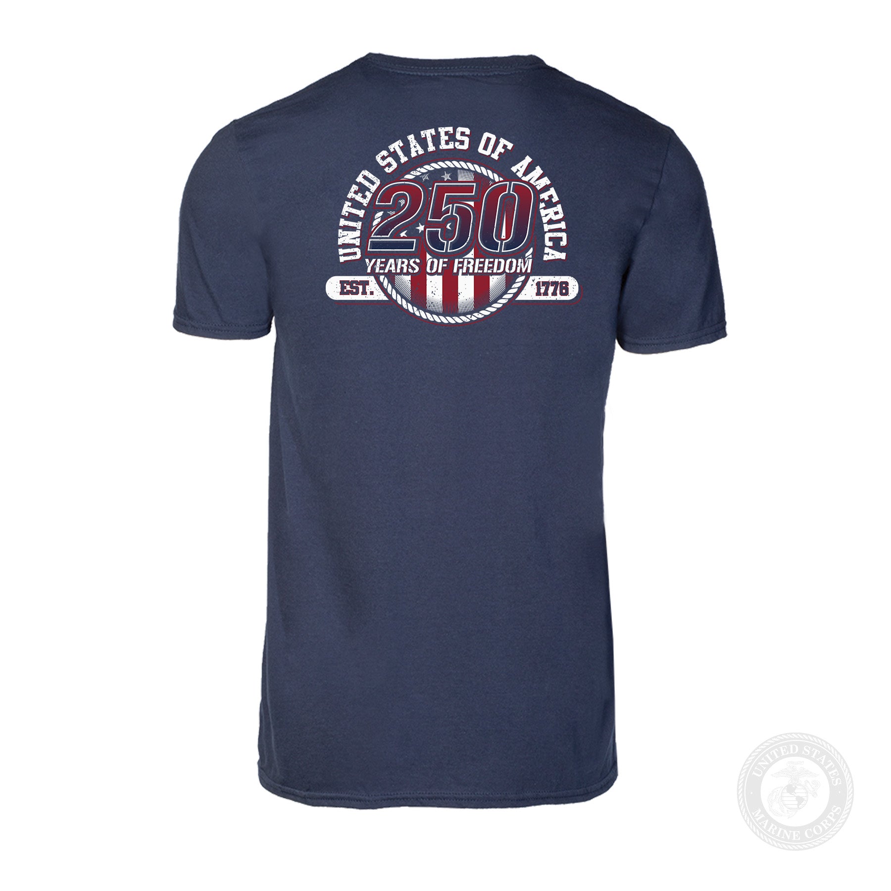 250 Years of Freedom T-Shirt - Back Design | United States of