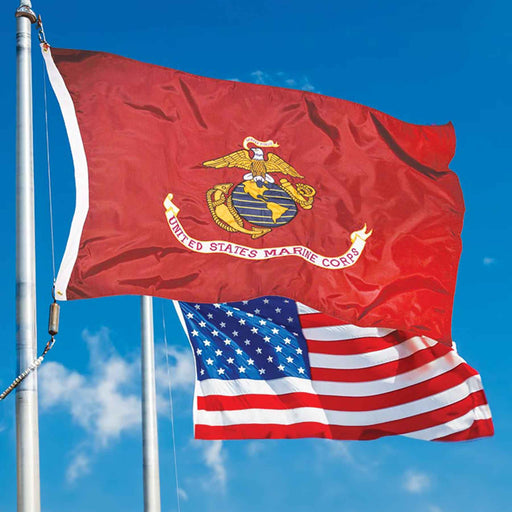 USA Marine Corps 3' x 5' Flag Combo - SGT GRIT
