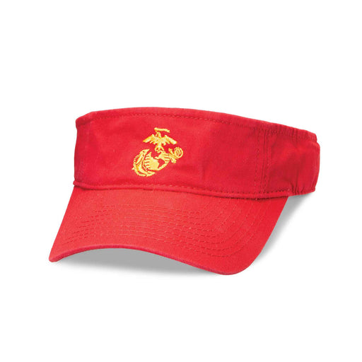 Eagle, Globe, and Anchor Visor- Red and Gold - SGT GRIT