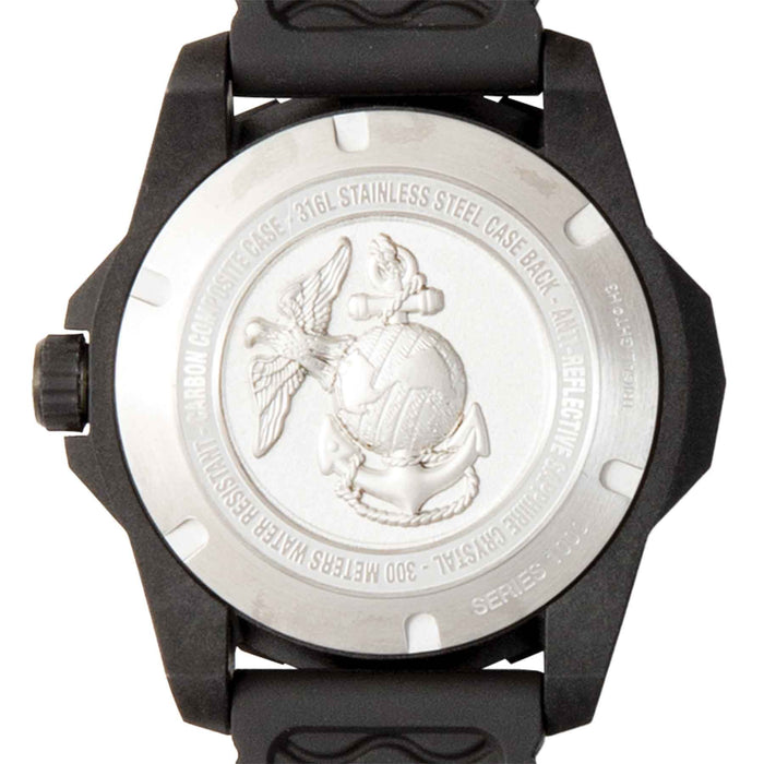 ProTek USMC Carbon Composite Dive Watch, black with red - SGT GRIT