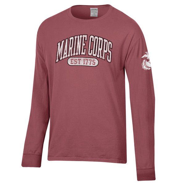 トップス U.S. MARINE CORPS 60s USMC ComfortWash Marine Corps Est 1775 Long Sleeve T-Shirt – USMC