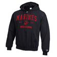 Champion Marines EGA Full-Zip Hoodie- Black and Red - SGT GRIT