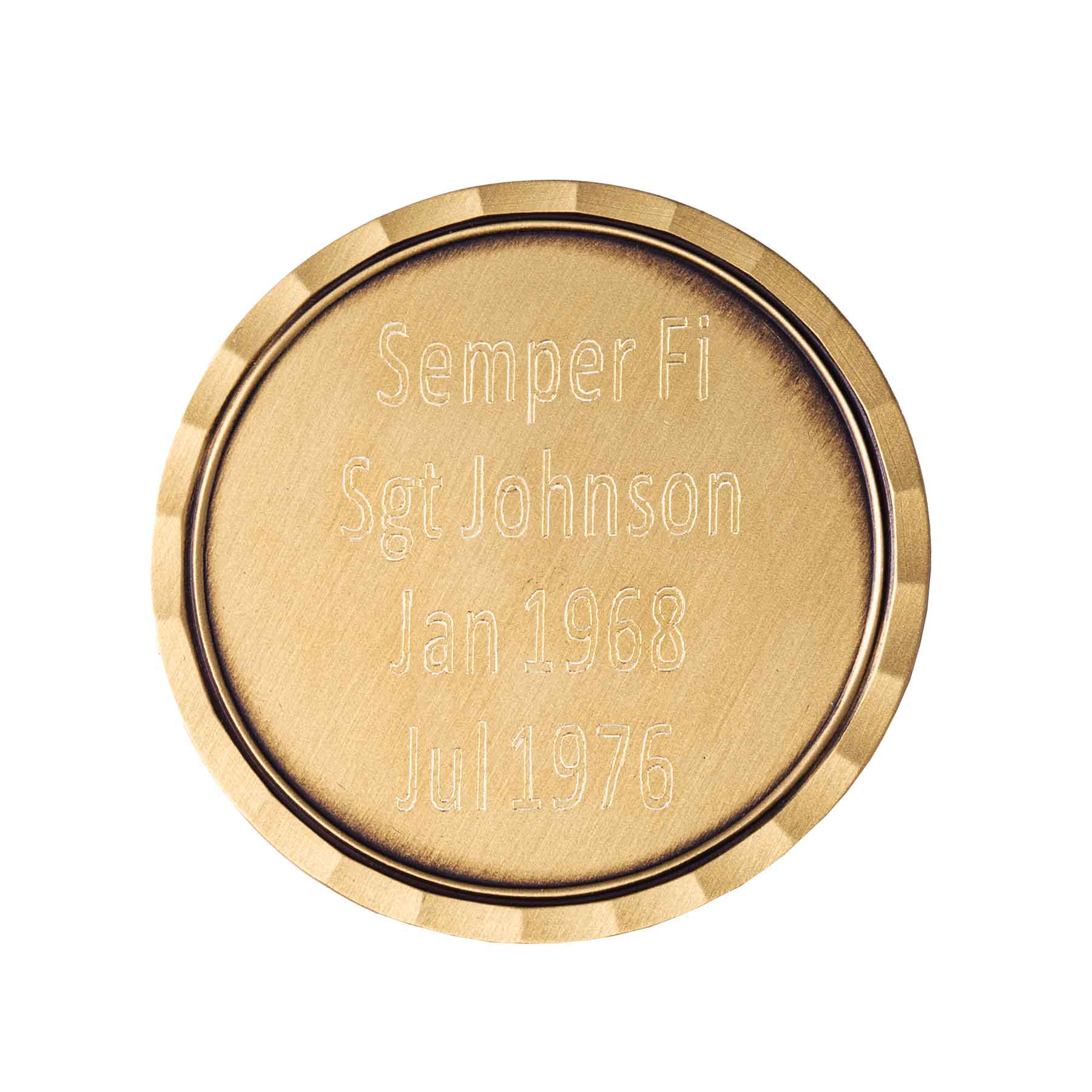 Marine Corps Personalized Challenge Coin – SGT GRIT