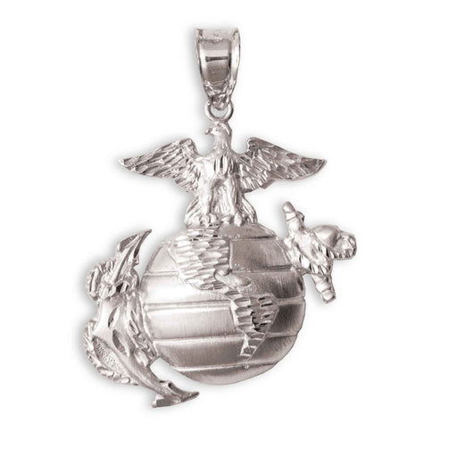 1½" Eagle, Globe, and Anchor Pendant - Sterling Silver - SGT GRIT