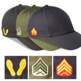 Grumpy Old Marine Choose Your Rank/Logo Hat- Black - SGT GRIT