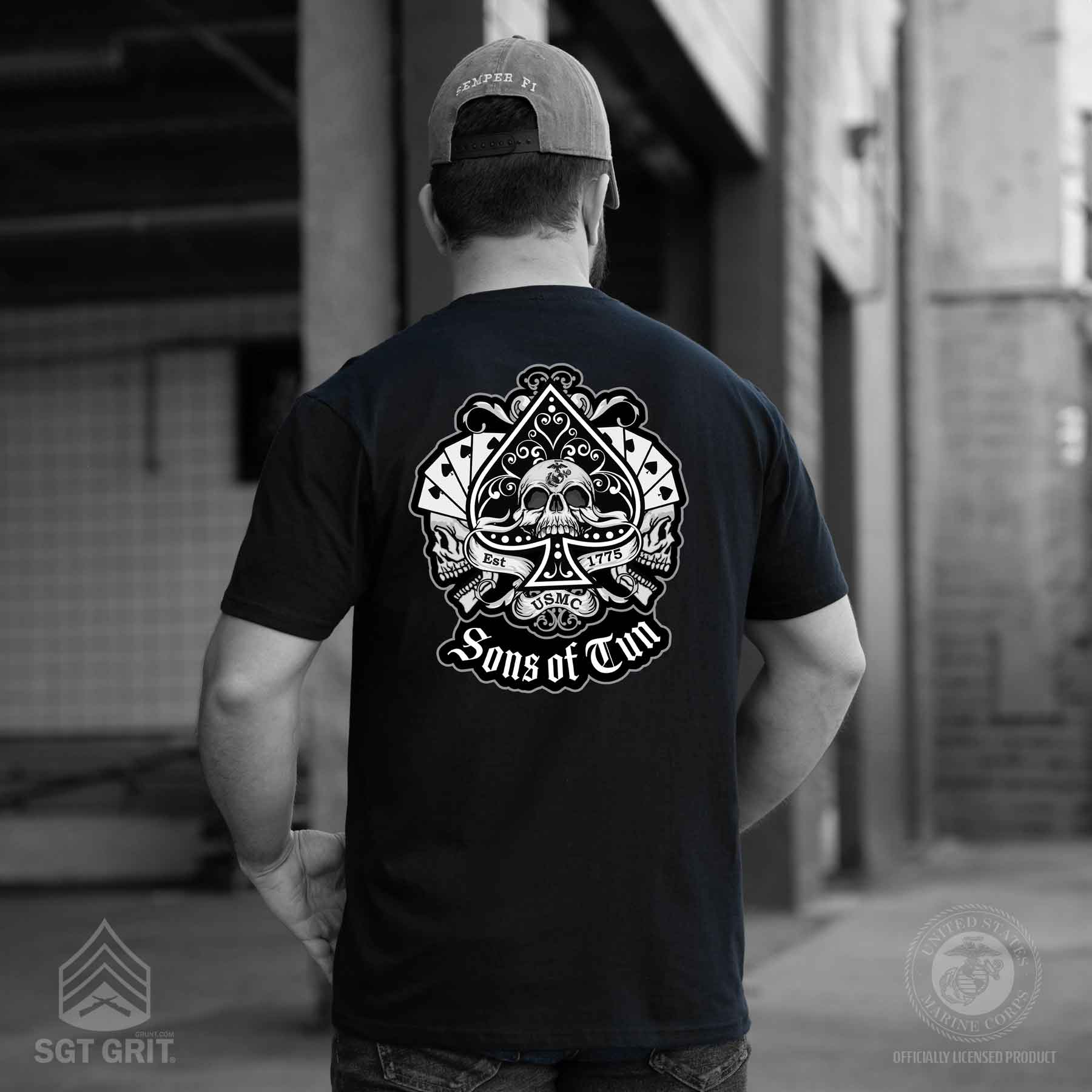 Sons of Tun Spade Back With Left Chest T-shirt – SGT GRIT