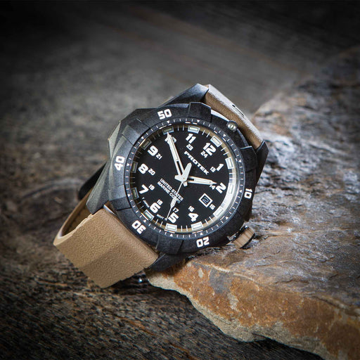ProTek USMC Carbon Composite Dive Watch - Black with Sand - SGT GRIT