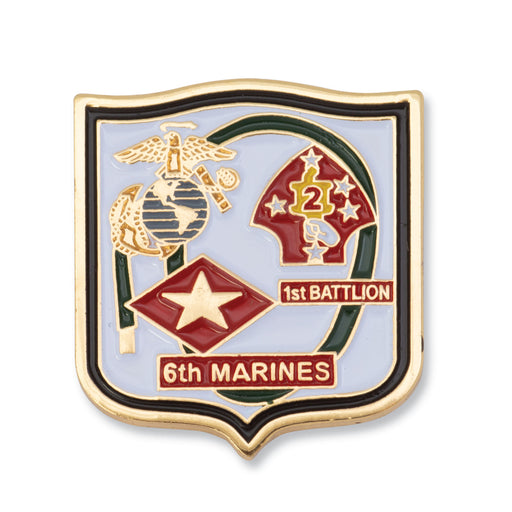 1st Battalion 6th Marines Pin - SGT GRIT