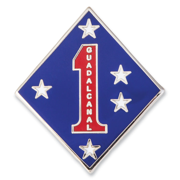 Guadalcanal 1st Marine Division Enameled Pin