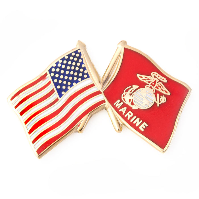 USA and USMC Flag Pin - SGT GRIT
