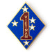 Vietnam - 1st Marine Division Pin - SGT GRIT