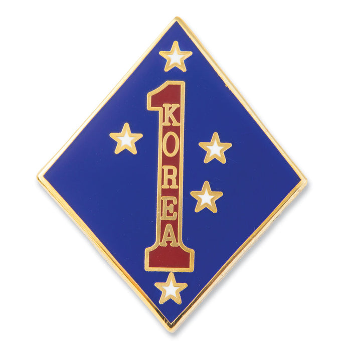 Korea - 1st Marine Division Pin