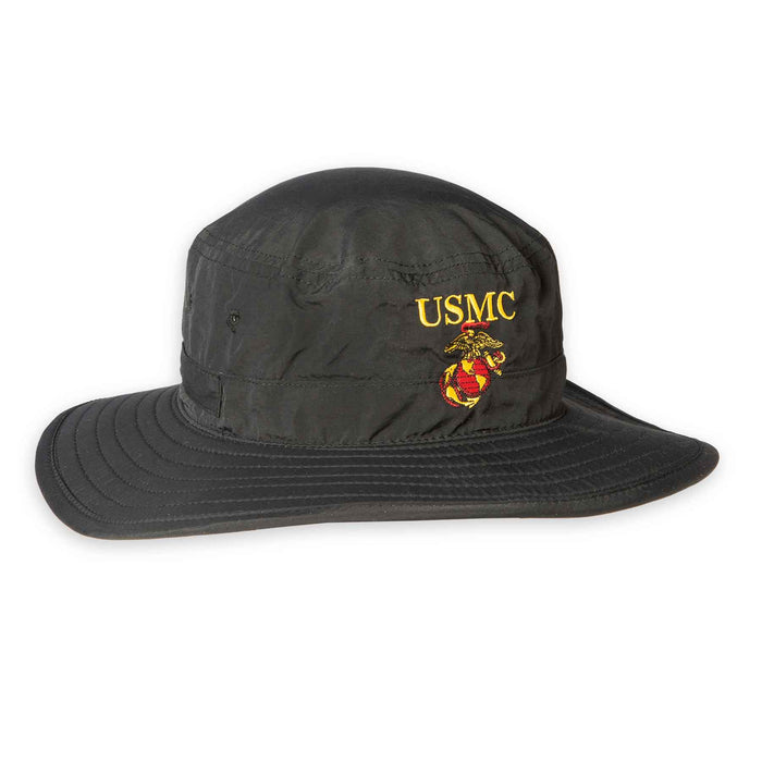 USMC Eagle, Globe, and Anchor Boonie – Black - SGT GRIT